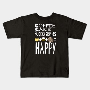 Coffee, Cake & Cockapoos Kids T-Shirt